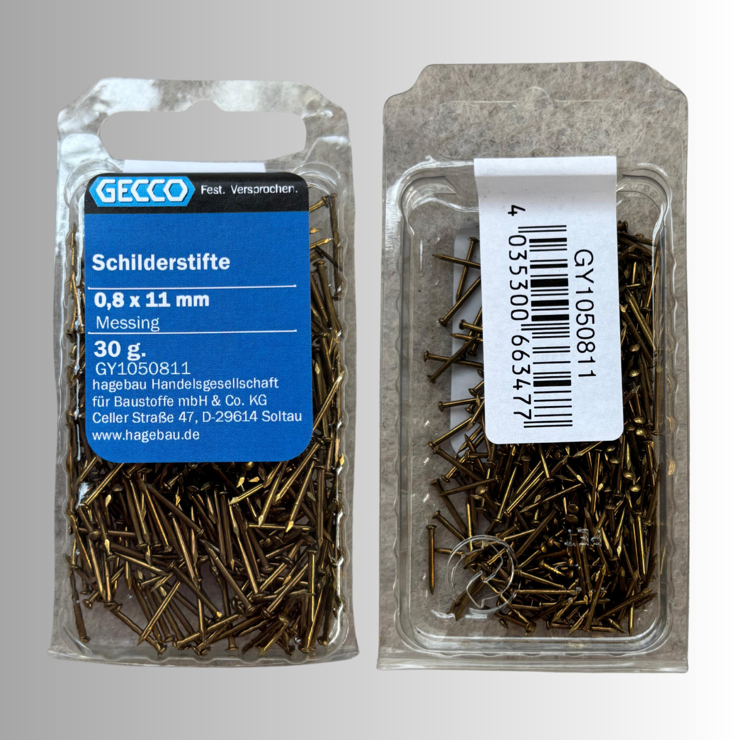 No.81 Gecco Schilderstifte 0,8x11mm - 30g Messing