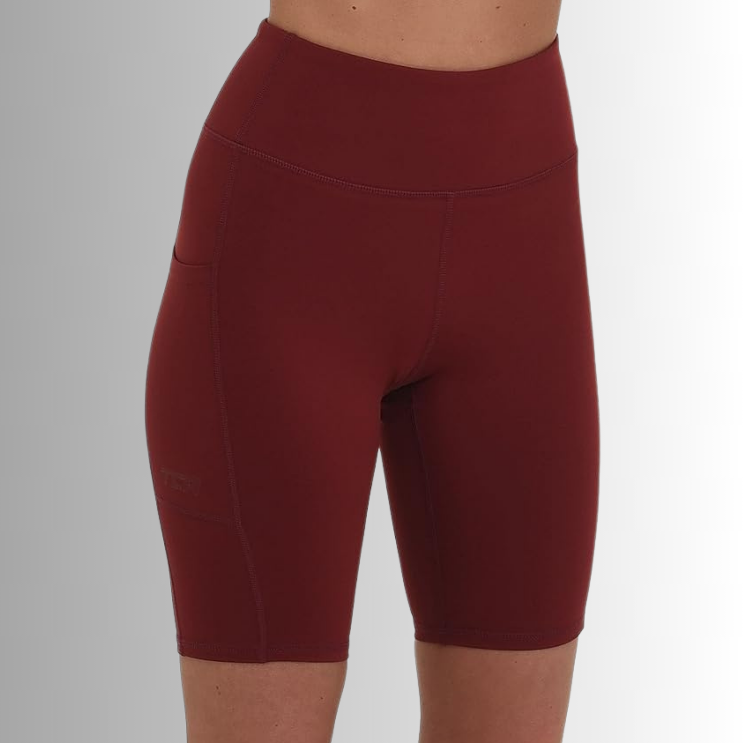 TCA Damen Equilibrium Yoga-Shorts hohe Taille mit Handytasche Größe: S, XL