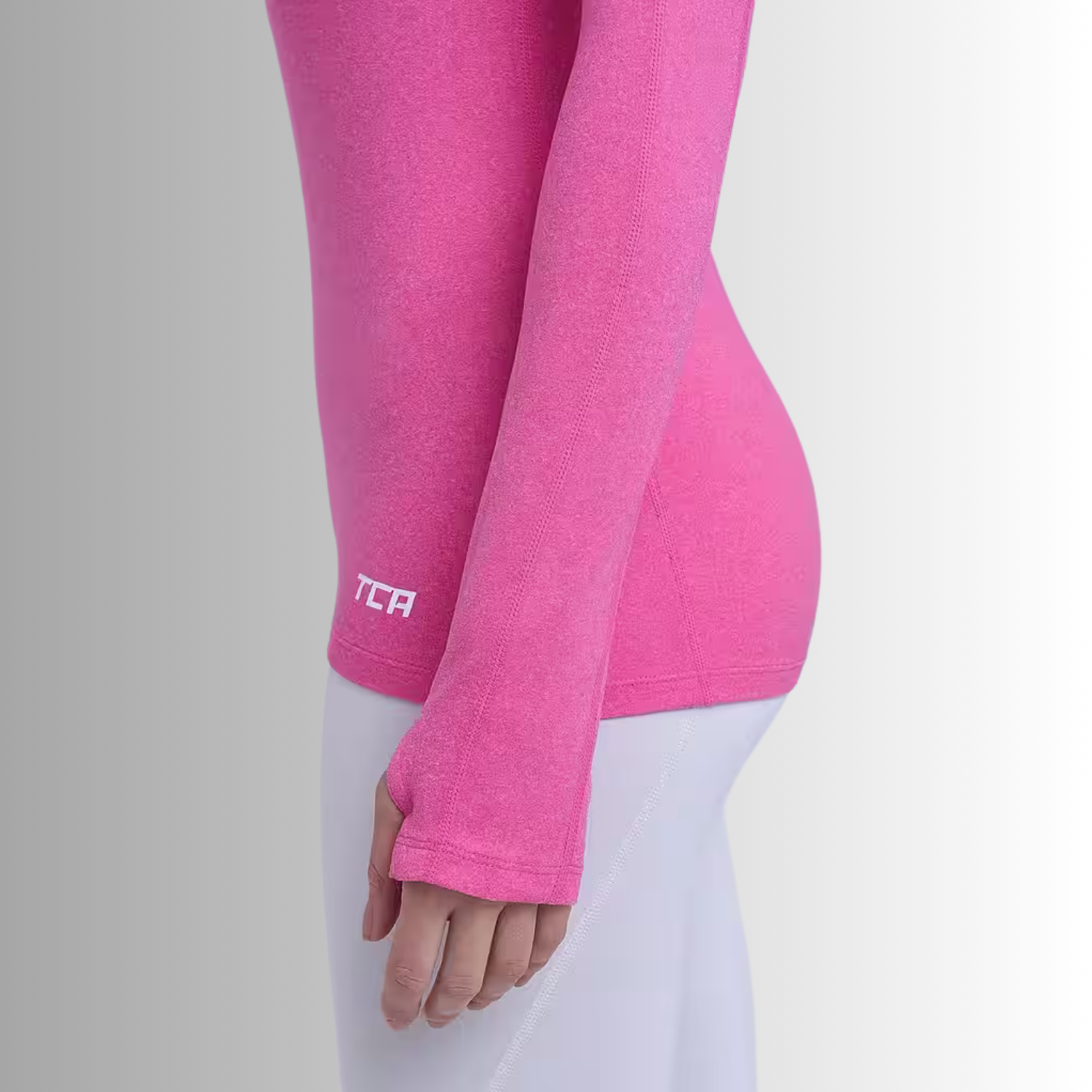 TCA Damen Fusion Quickdry Leichtes Laufshirt mit Reißverschlusstasche Größe: XS, S, M