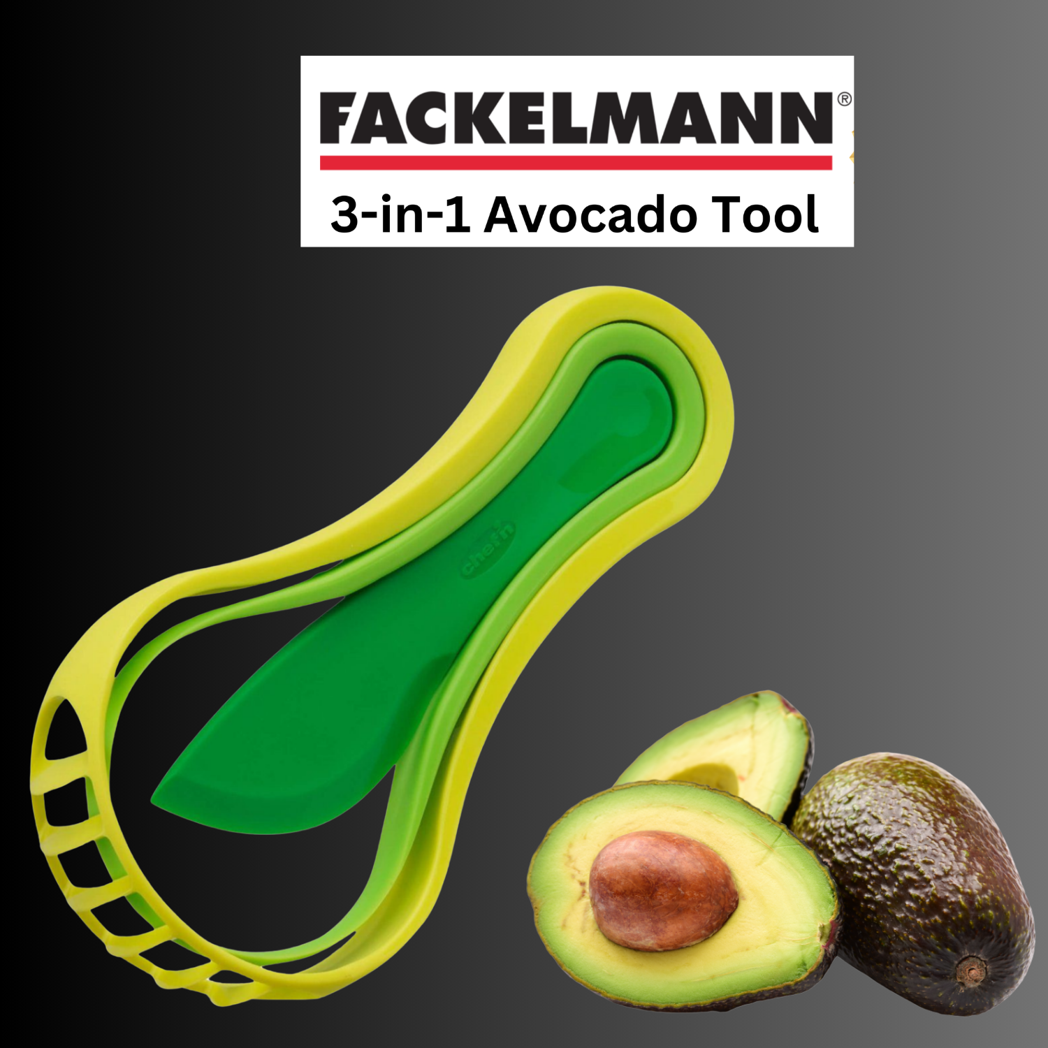 Fackelmann Chef'n 3-in-1 Avocado Tool Mit dem 3-in-1 Avocado Tool Vibe