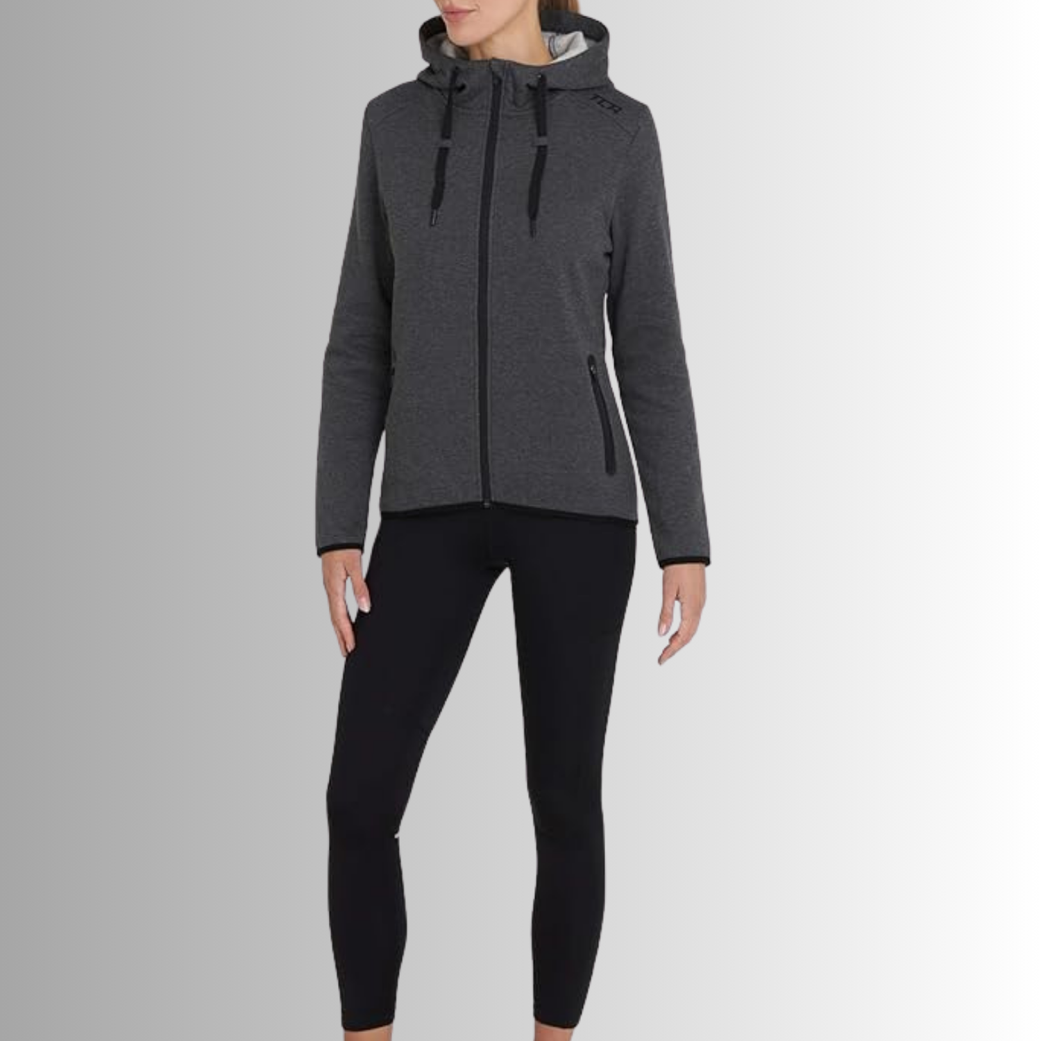 TCA Damen Revolution Hoodie , Sweatjacke mit Kapuze Größe: S