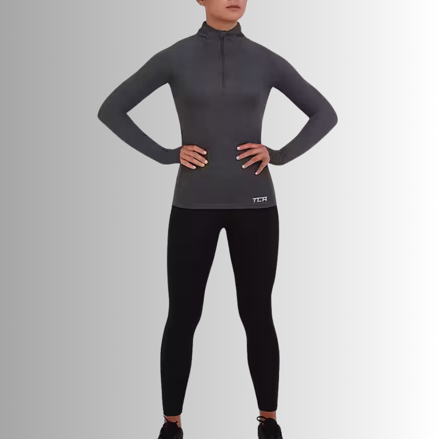 Trainingsshirt Damen Sport Shirt Langarm Laufshirt Fitness Yoga Größe: XS, M
