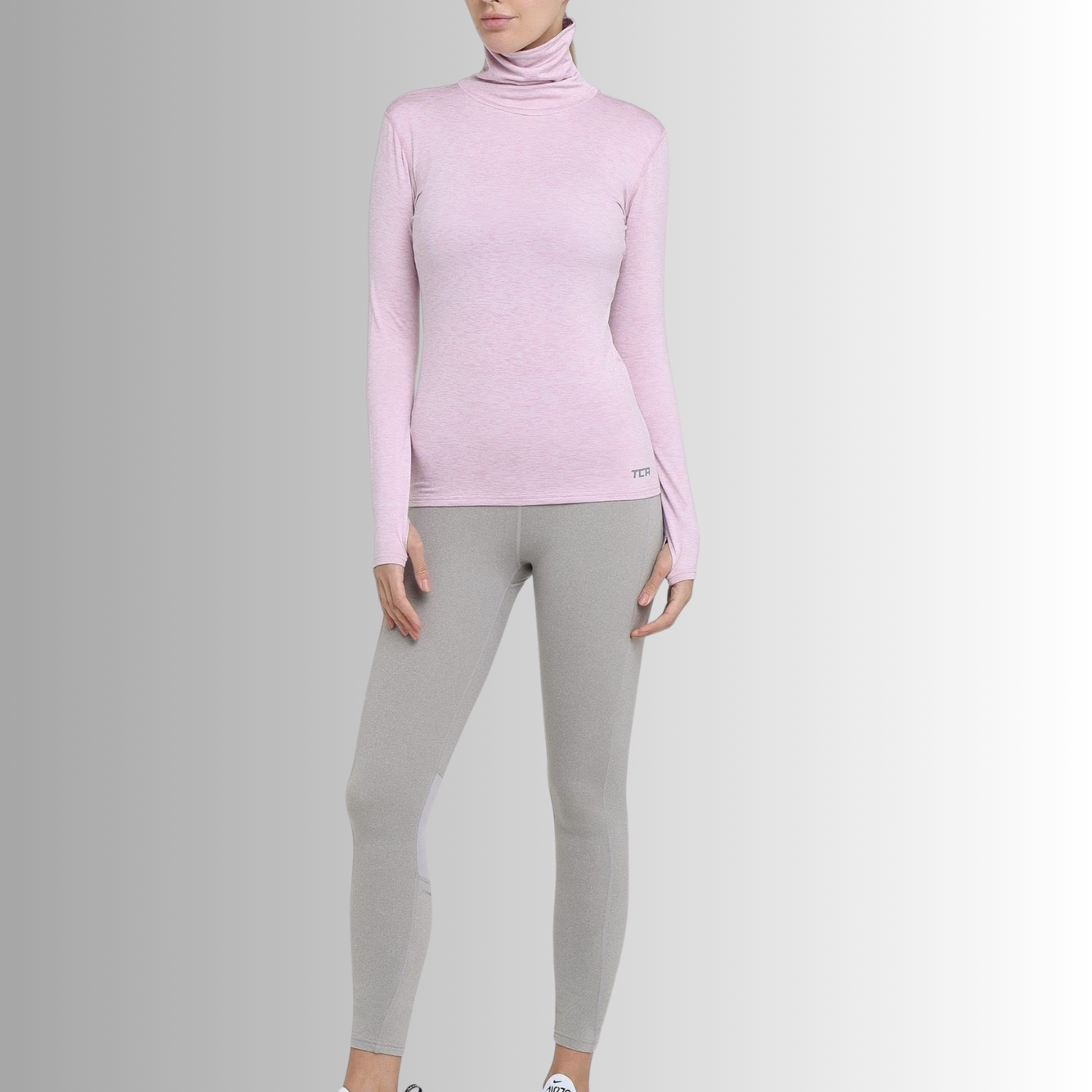 TCA Damen Warm-Up Trichterkragen Thermo Lauf Oberteil Größe: XS, L