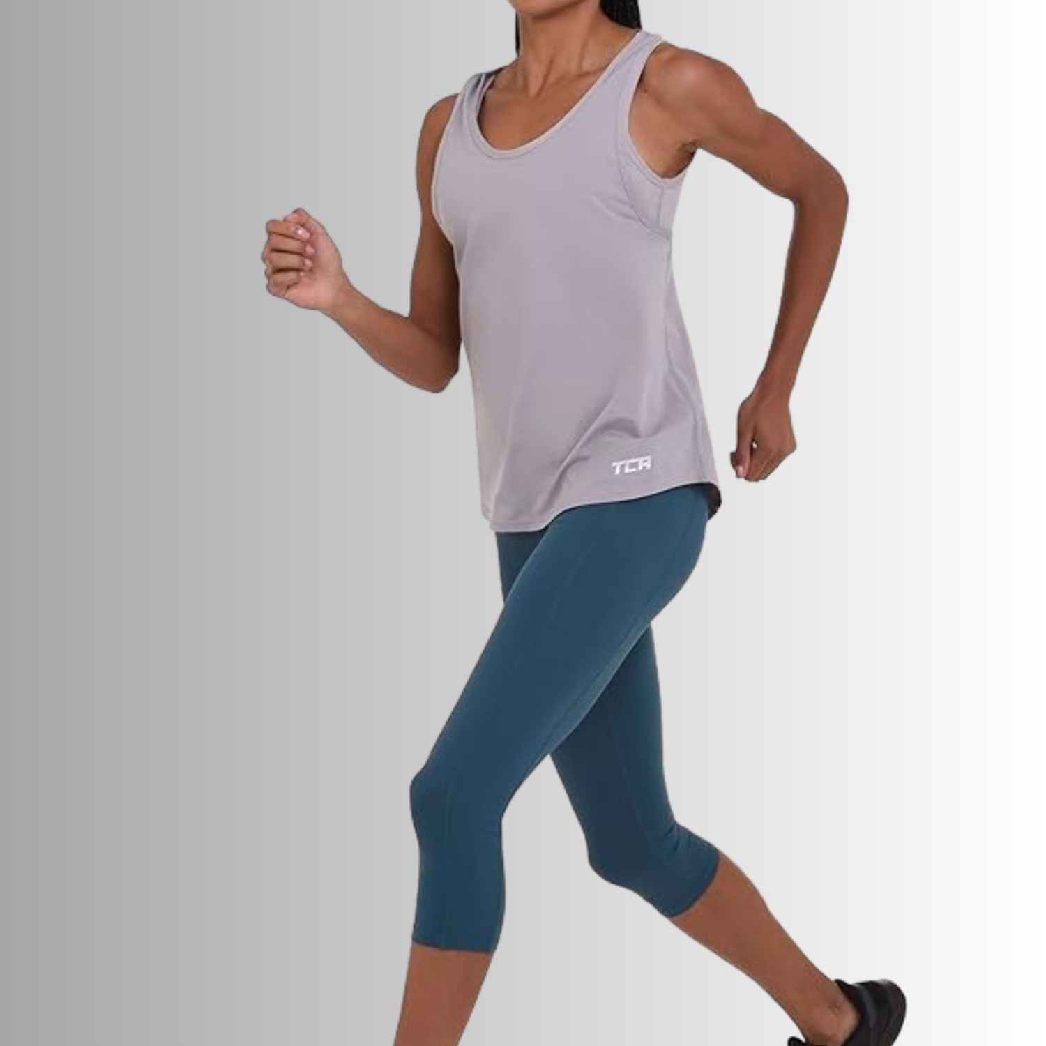 TCA Damen 2 in 1 Training Tanktop und BH mit herausnehmbaren Körbchen Größe: S