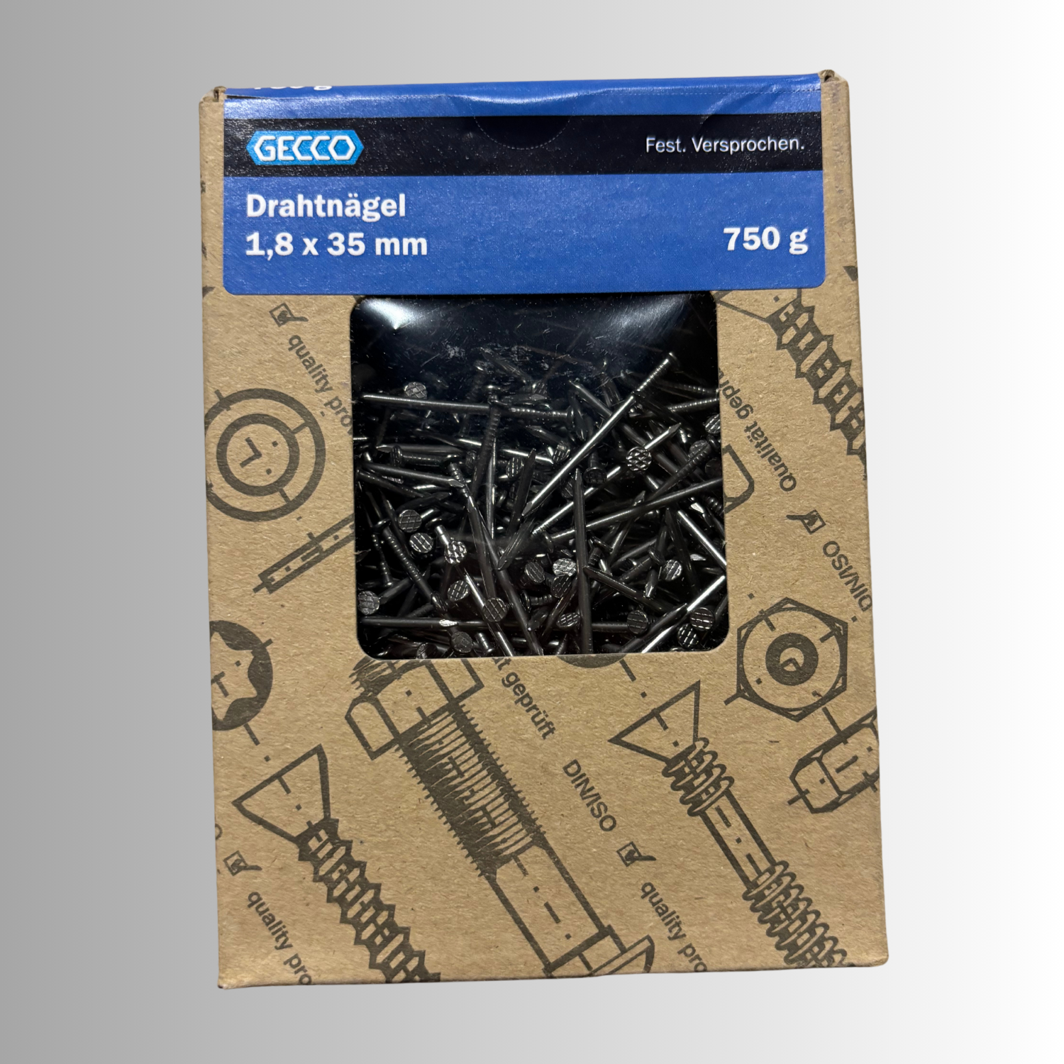 No.247 Gecco Drahtnägel 1,8x35mm - 750g Blank