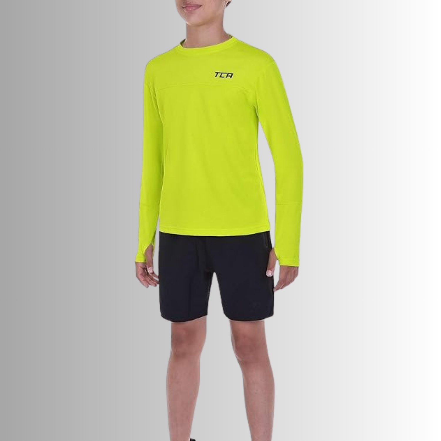 TCA Element Sport Langarmshirt Jungen  Laufshirt Running Shirt atmungsaktiv Größe: 147-157 cm