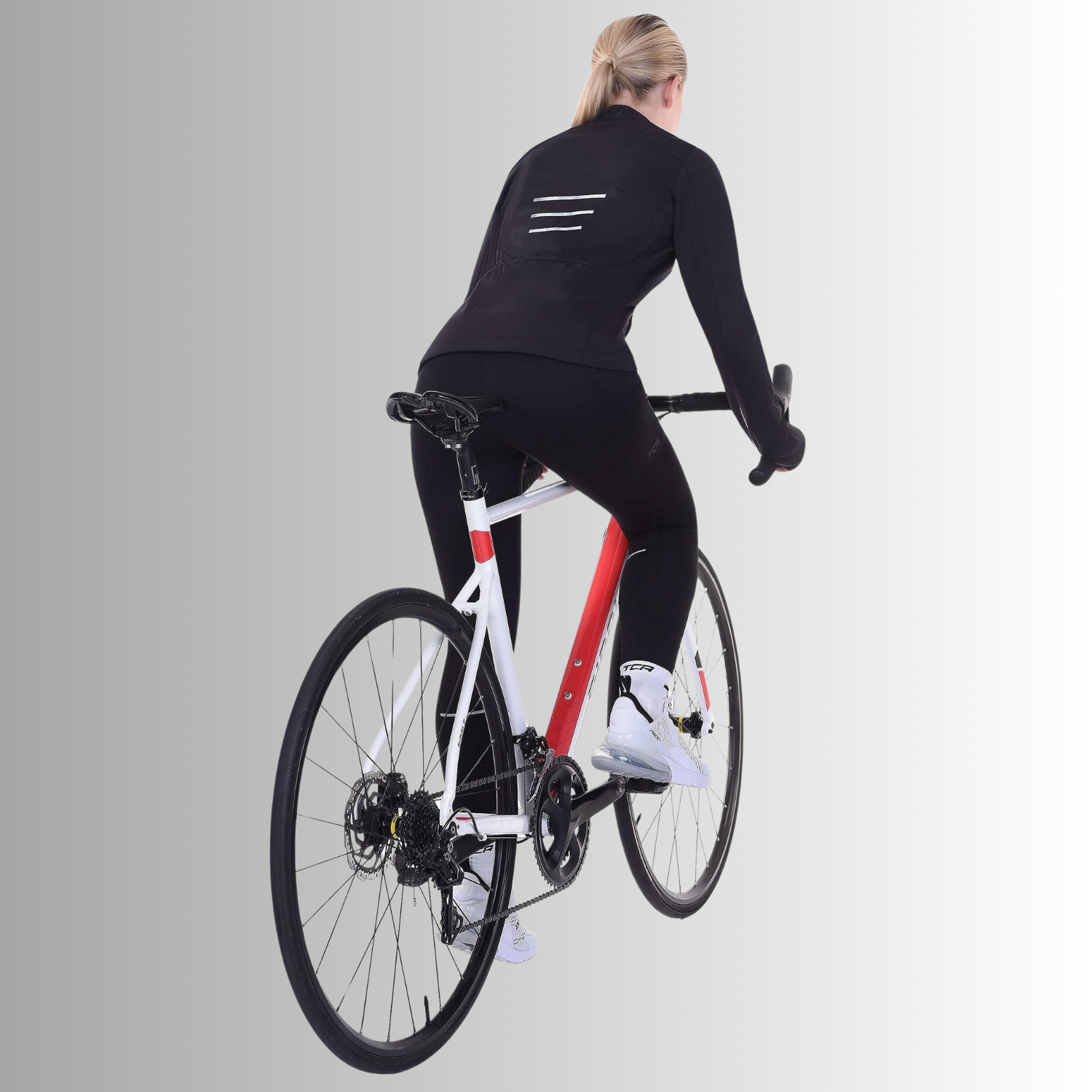 TCA Damen Thermische Radlaufjacke. Reflektierende atmungsaktive winddichte Jacke Größe: M