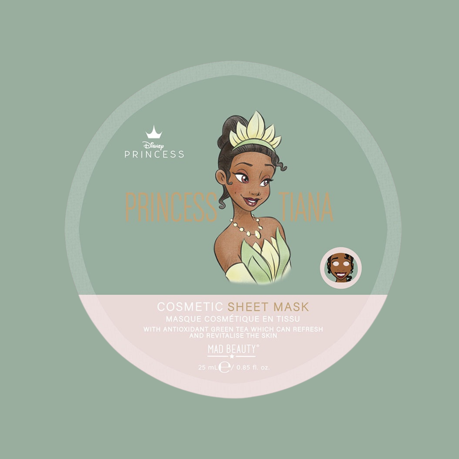 MAD BEAUTY. Gesichtsmaske Tiana Pure Princess – Sheet Mask Prinzessin
