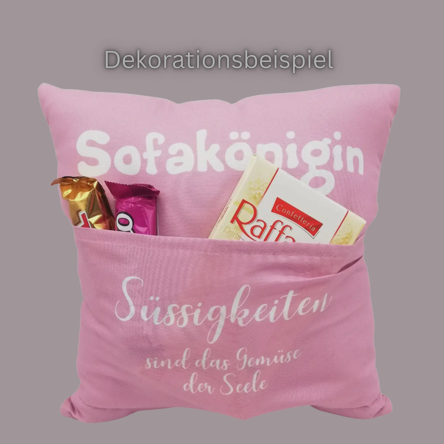 Sofakönigin Kissen Geschenkkissen zum befüllen
