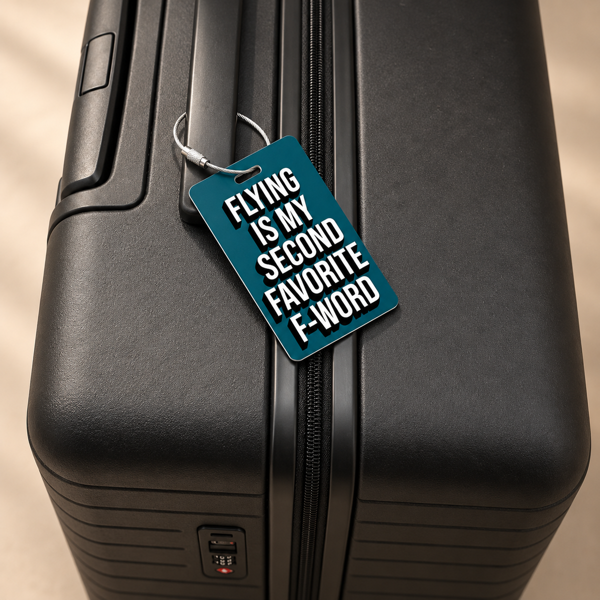 Gepäckanhänger mit Spruch | Flying is my second favorite F word