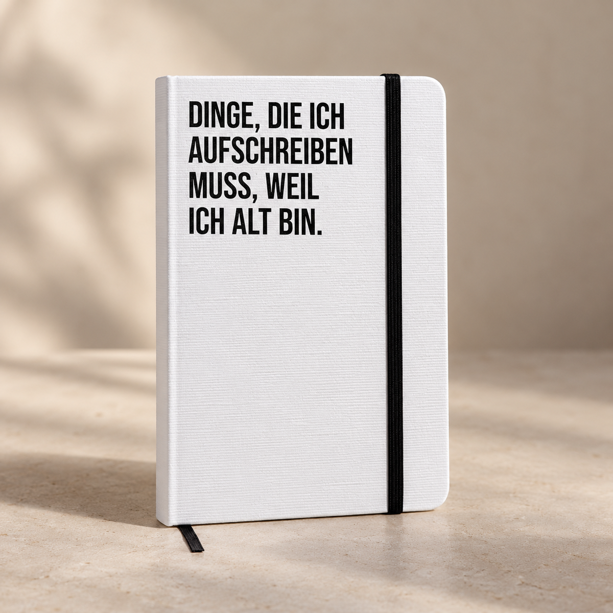 Notizbuch mit Spruch | Dinge, die ich aufschreiben muss, weil ich alt bin.
