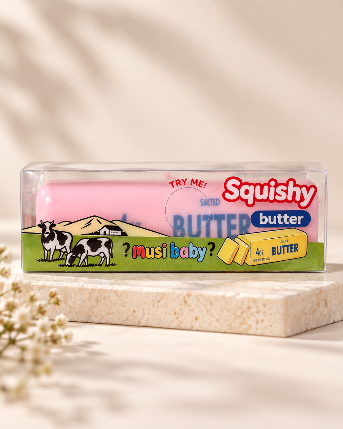 SQUISHY CRISPY STICK Quetschbares Elastisches Butter-Stick Fidget-Spielzeug