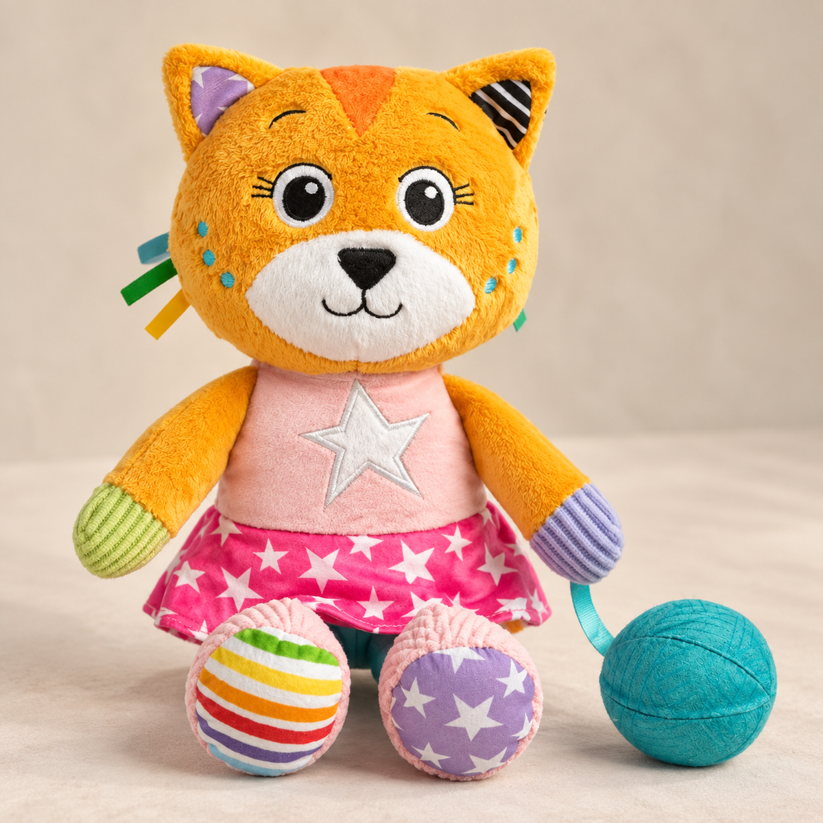 Clementoni Baby  Katy the Kitty Kuscheltier ab 0 Monaten