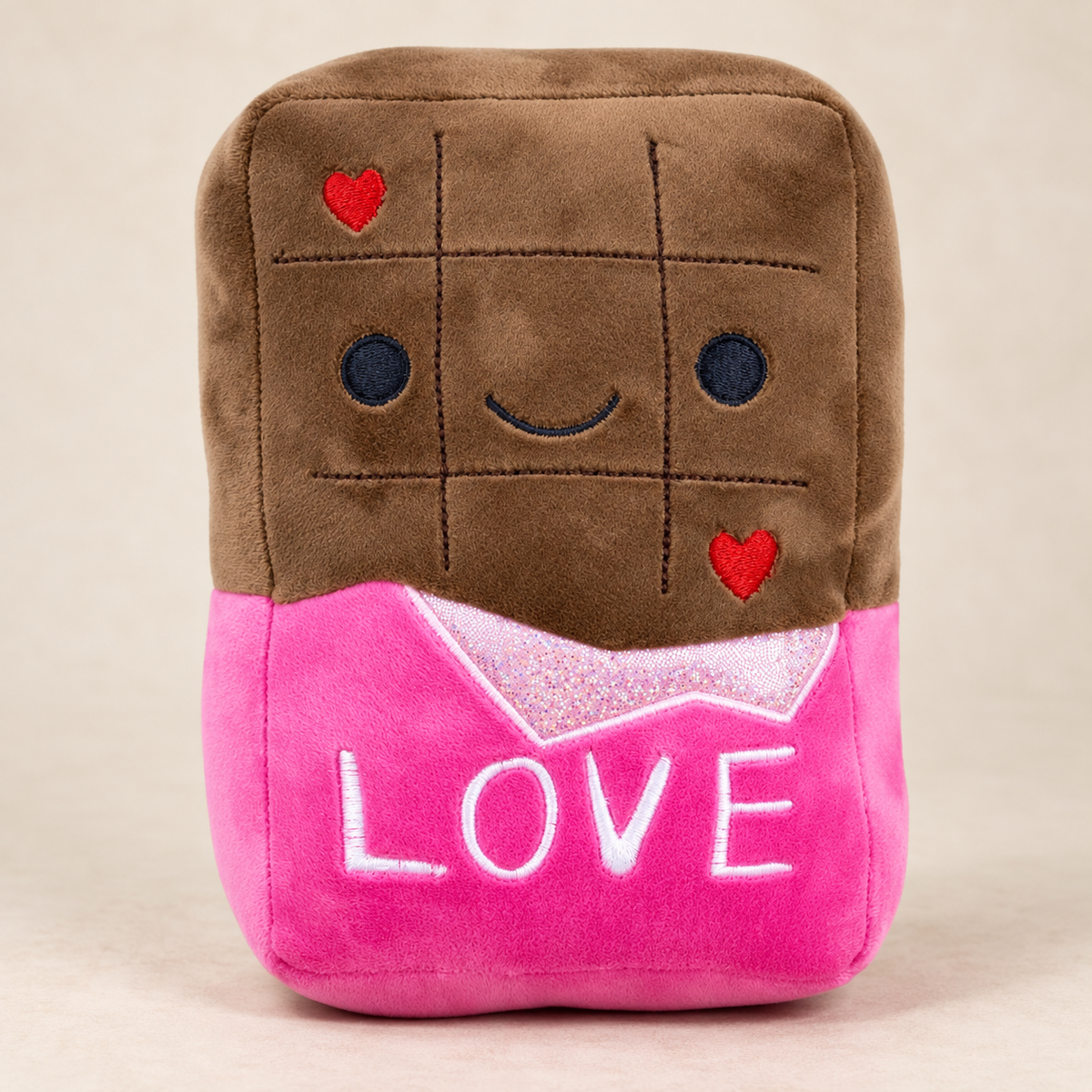 Plüsch Schokolade „LOVE“ – ca. 20–25 cm