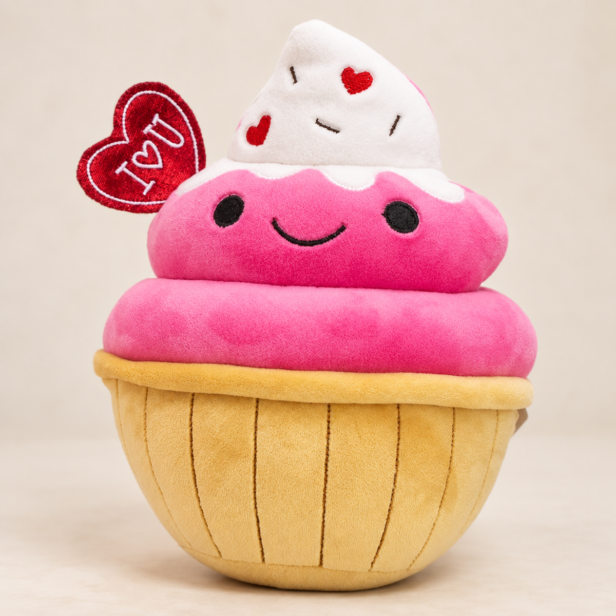 Plüsch Cupcake „I Love You“ – ca. 20–25 cm