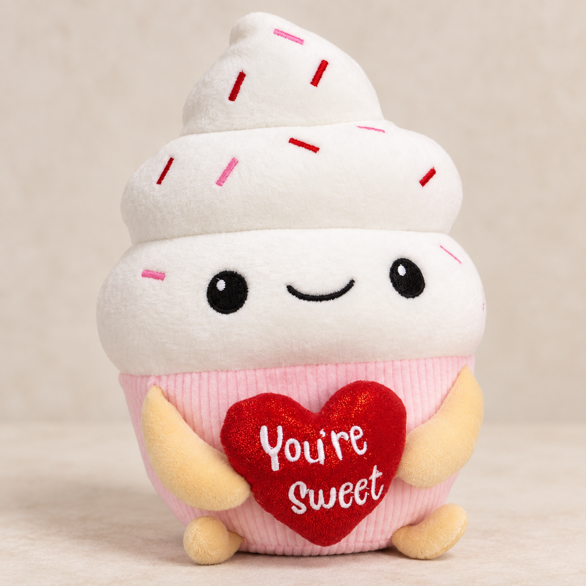 Plüsch Cupcake „You’re Sweet“ – ca. 20–25 cm