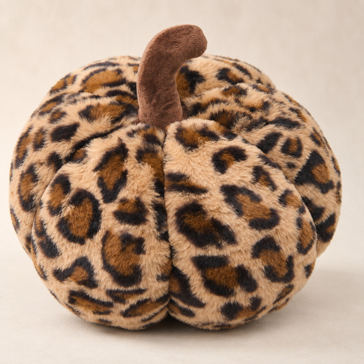 Dekokissen Kürbis im Leopardenmuster  Ø ca. 30 cm Deko