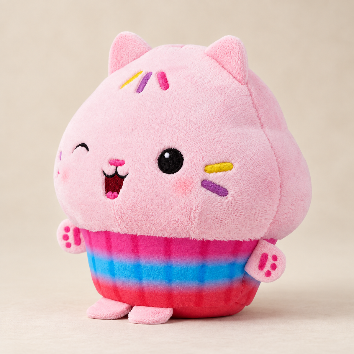 Gabby’s Dollhouse Cakey Cat Plüschfigur Rosa ca. 17,5 cm