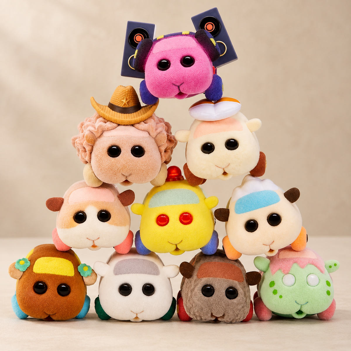 PUI PUI MOLCAR Fuzmols  1 Überraschungsfigur / Sammelfigur