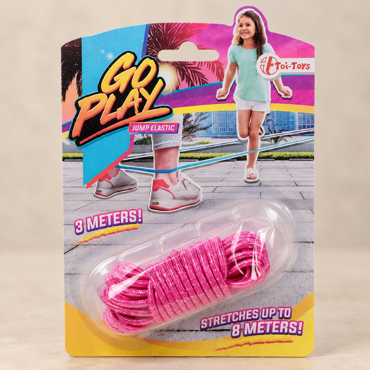Go Play Jump Elastic – Gummitwist 3 m, dehnbar bis 8 m