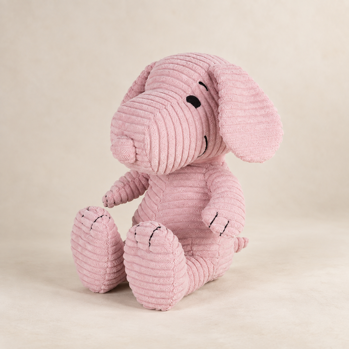 Snoopy ECO Corduroy Pastell Rosa, Gelb oder Grün  19 cm Plüsch