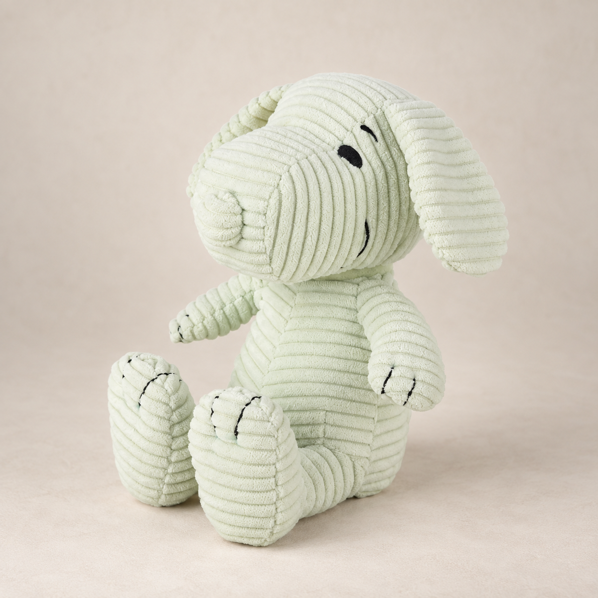 Snoopy ECO Corduroy Pastell Rosa, Gelb oder Grün  19 cm Plüsch