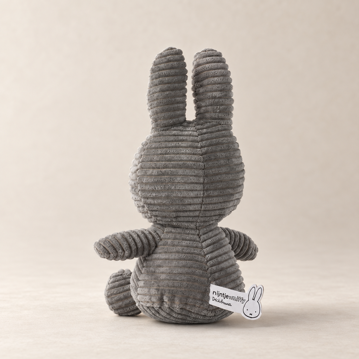 Miffy Corduroy Plüschfigur 23 cm / 9" Grau Bon Ton Toys