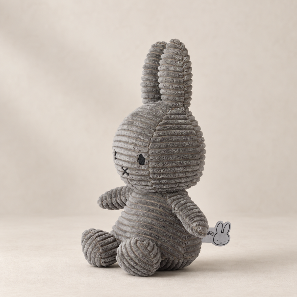 Miffy Corduroy Plüschfigur 23 cm / 9" Grau Bon Ton Toys