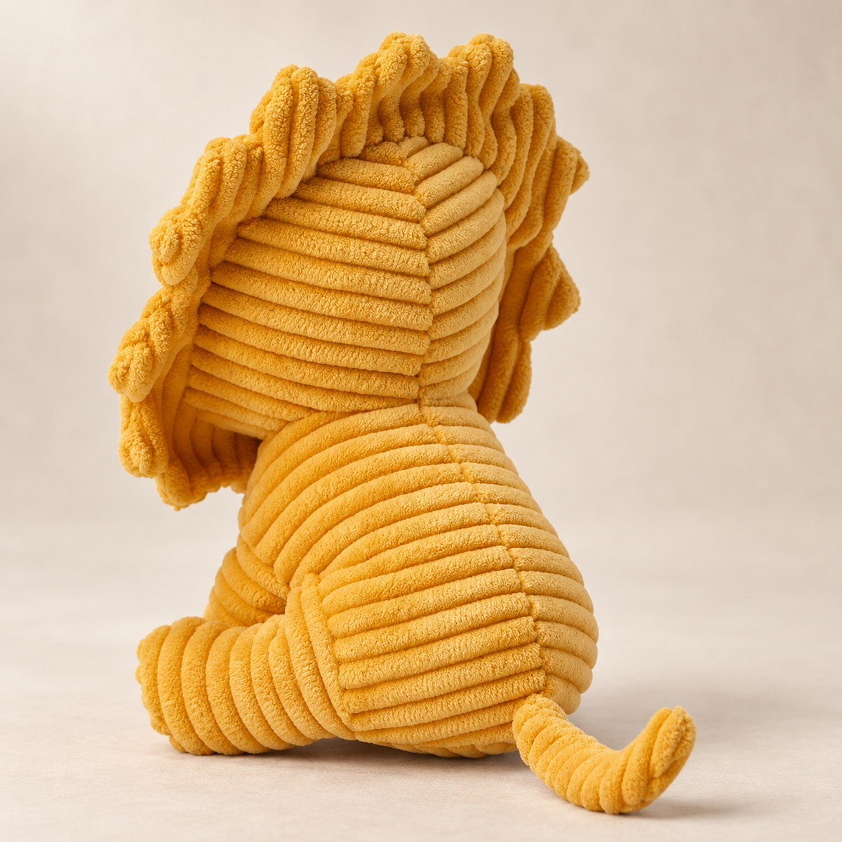Lion Corduroy Plüschfigur 24 cm / 10" Gelb  Bon Ton Toys