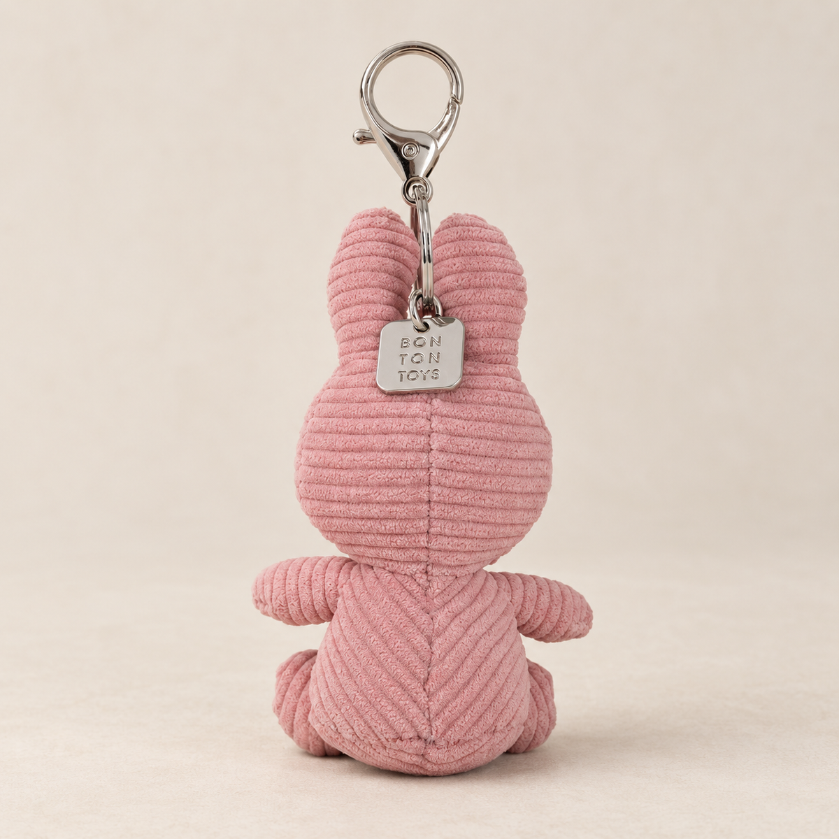 ROSA Miffy Keychain ECO Corduroy 10 cm / 4"  Schlüsselanhänger von Bon Ton Toys