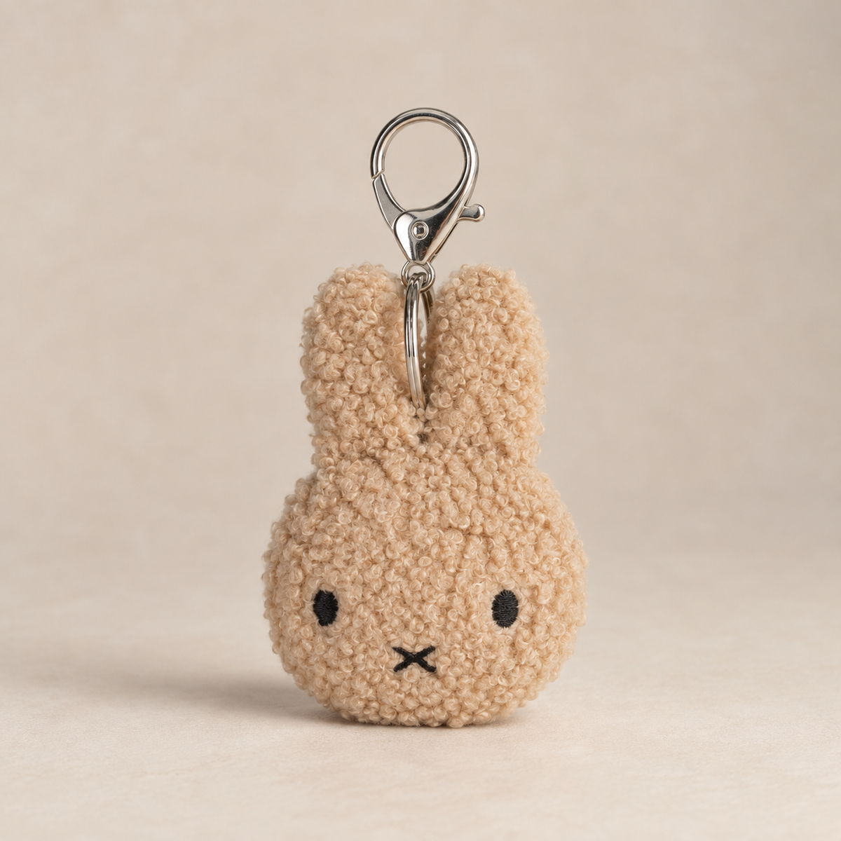 Beige Miffy Flat Keychain ECO Tiny Teddy 10 cm / 4" Bon Ton Toys