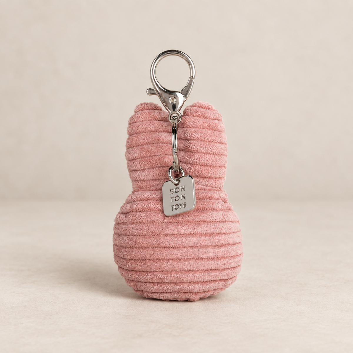 DUSTY ROSE Miffy Flat Keychain ECO Corduroy 10 cm – Schlüsselanhänger von Bon Ton Toys
