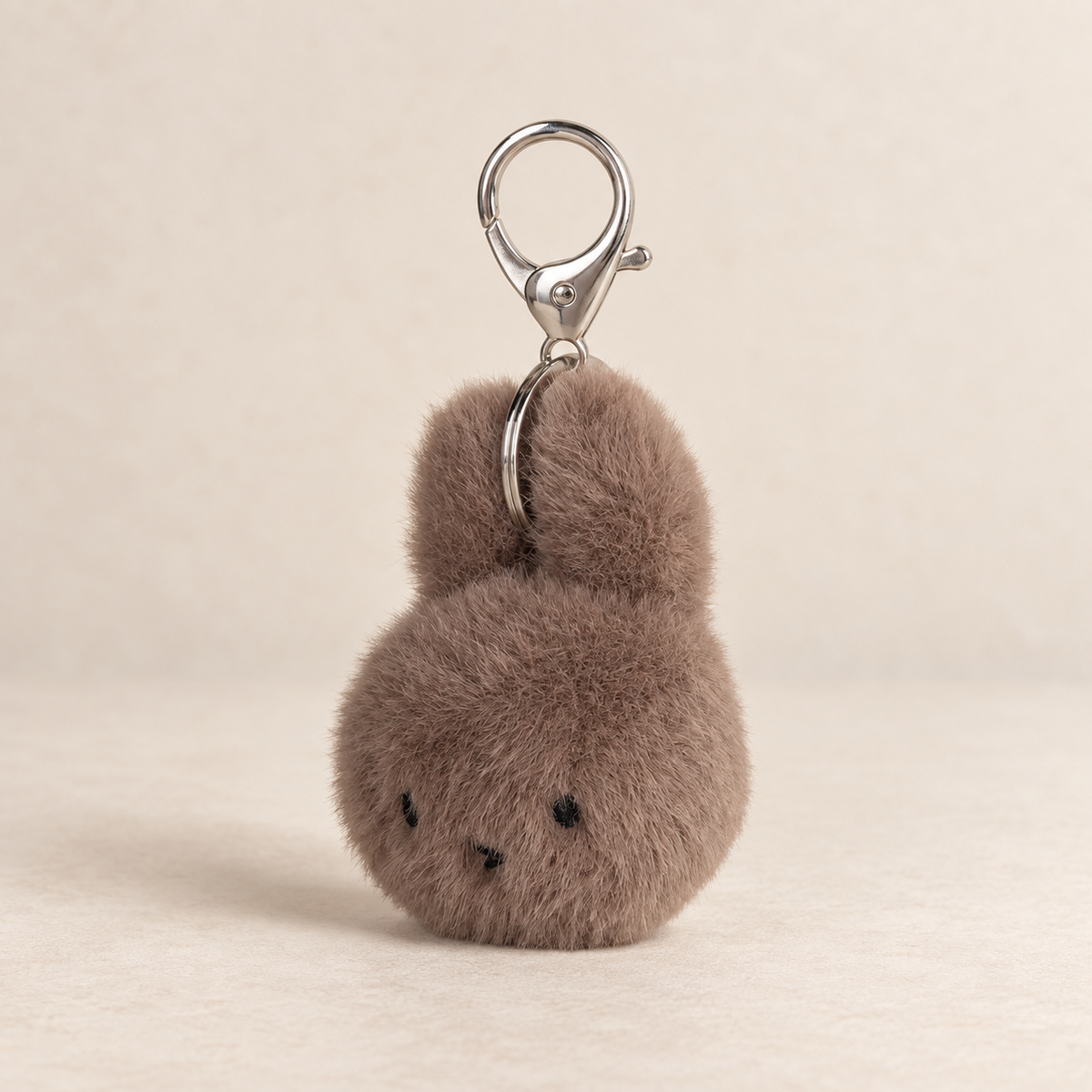 Taupe Miffy ECO Fuzzy Keychain 8 cm / 3" Schlüsselanhänger von Bon Ton Toys