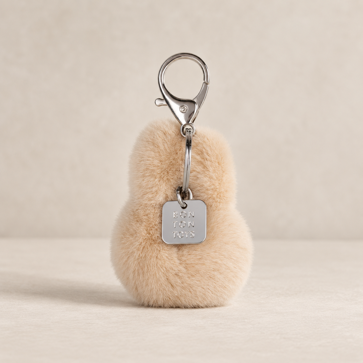 Beige Miffy ECO Fuzzy Keychain 8 cm / 3" Schlüsselanhänger von Bon Ton Toys