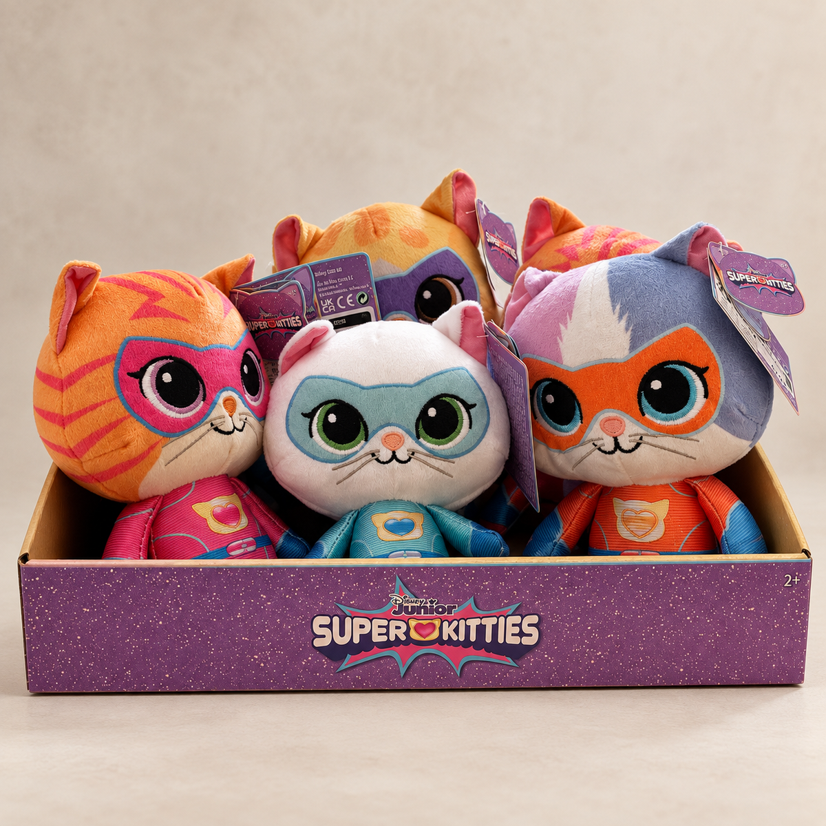 Disney Junior SuperKitties Plüschfigur – 4 Charaktere zur Auswahl 18 cm