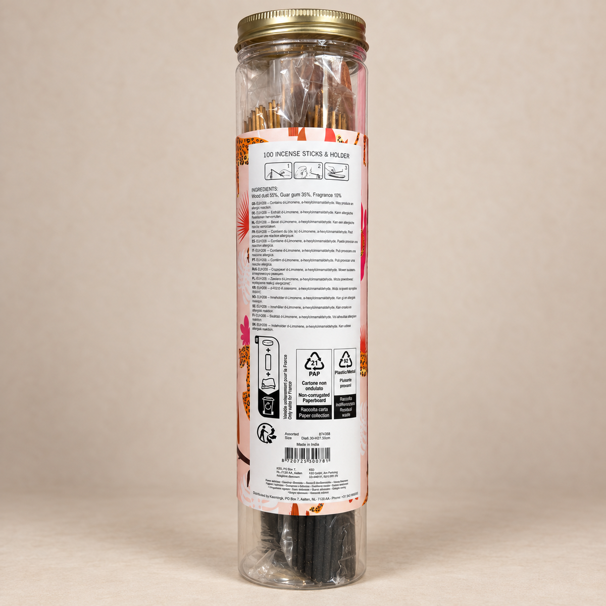 Räucherstäbchen „Mango Bali Coconut“  100 Stück inkl. Halter Leo