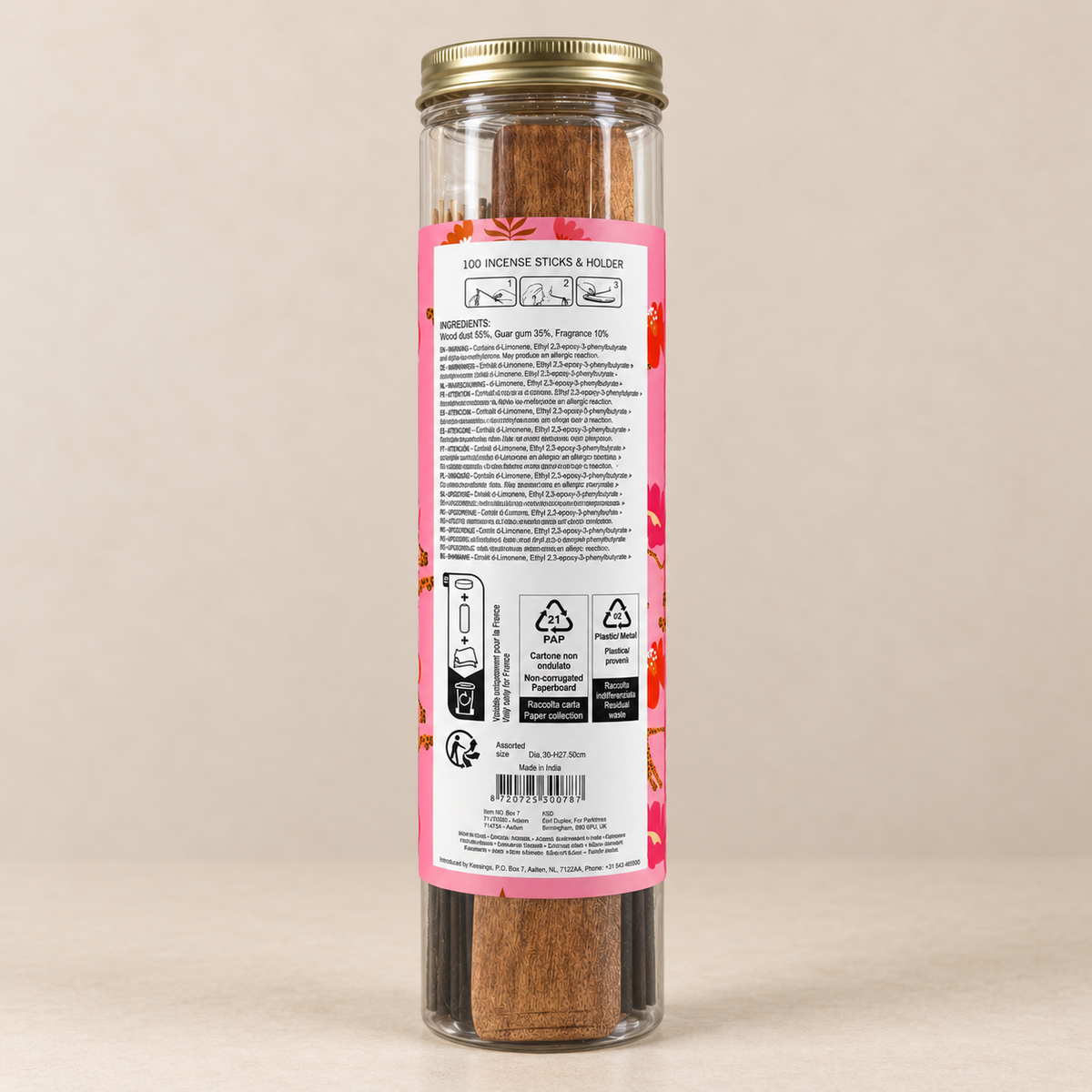 Räucherstäbchen „Tropical Volcano“  100 Stück inkl. Halter Leo