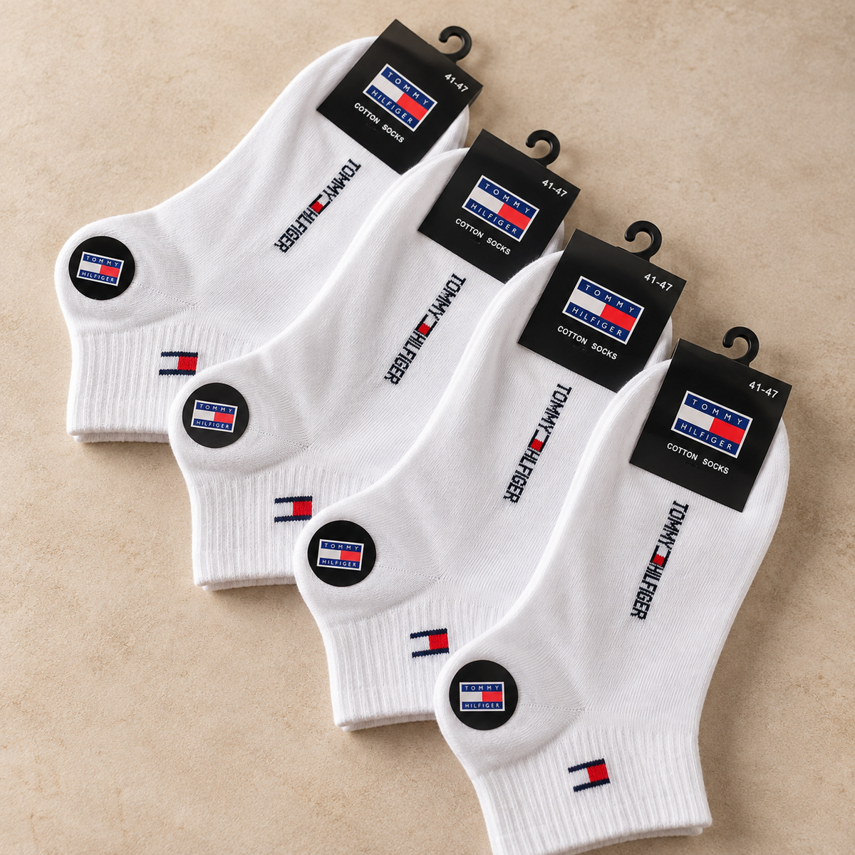Tommy Hilfiger Kurzsocken  Socken Weiß | Größe 41–47