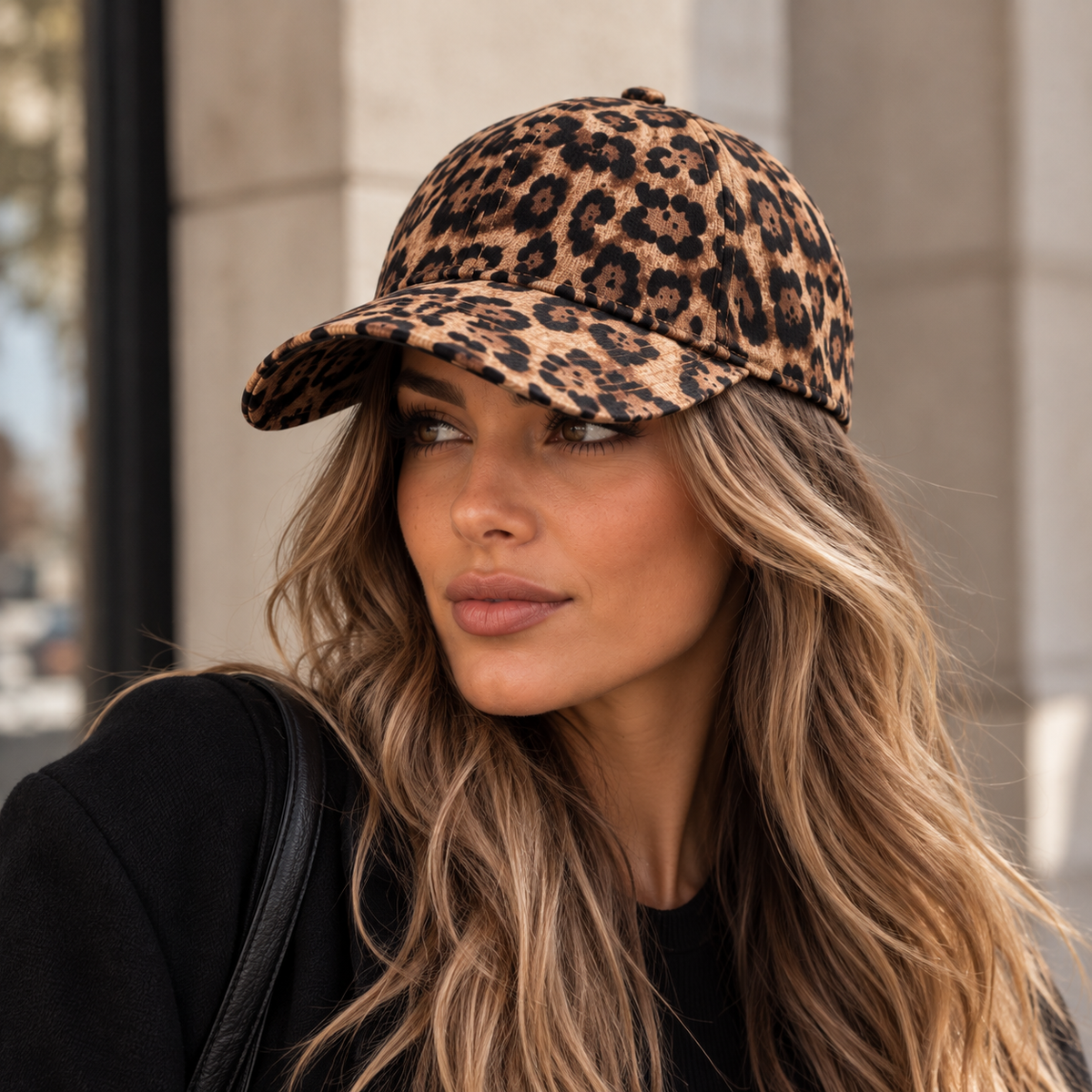 Leo Cap Beige/Braun Leopard Mütze / Cap / Kappe