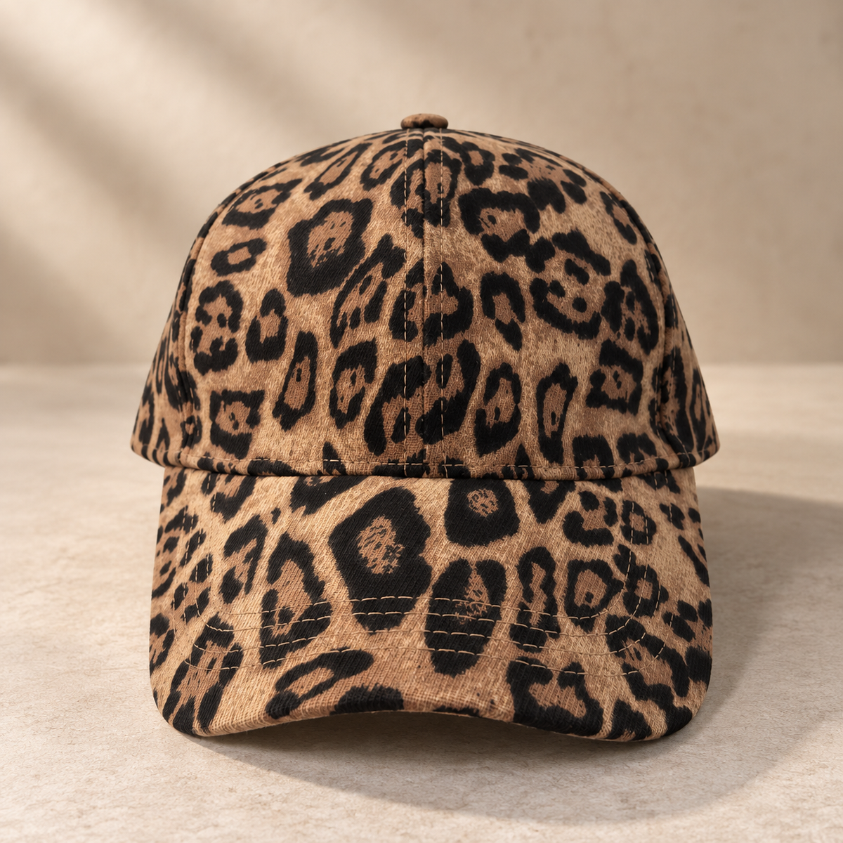 Leo Cap Beige/Braun Leopard Mütze / Cap / Kappe