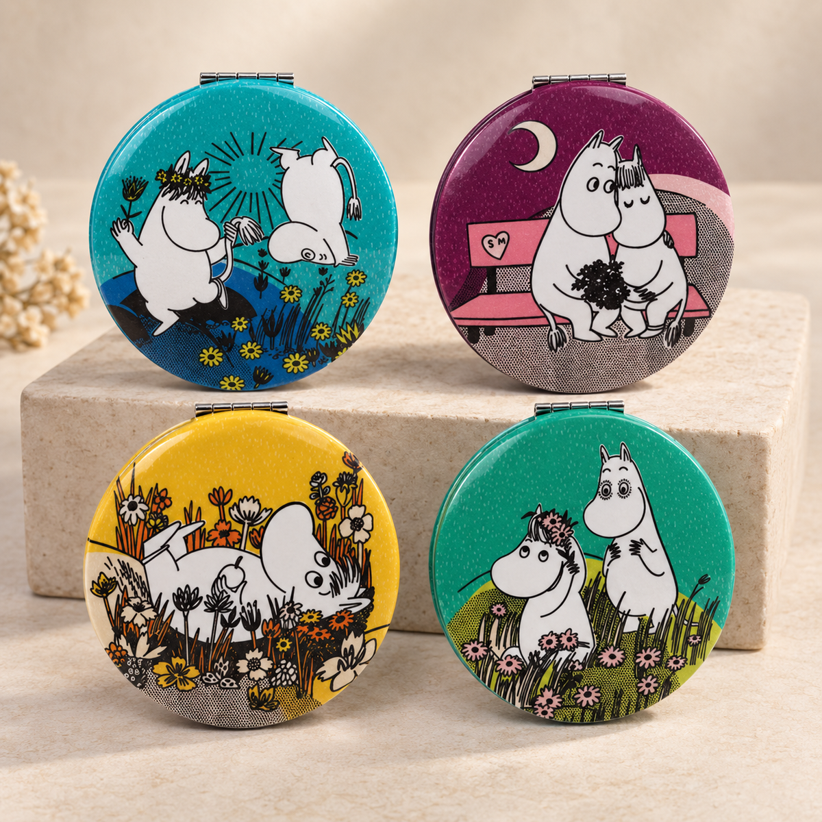 Moomin Kompaktspiegel Spiegel verschiedene Farben & Motive