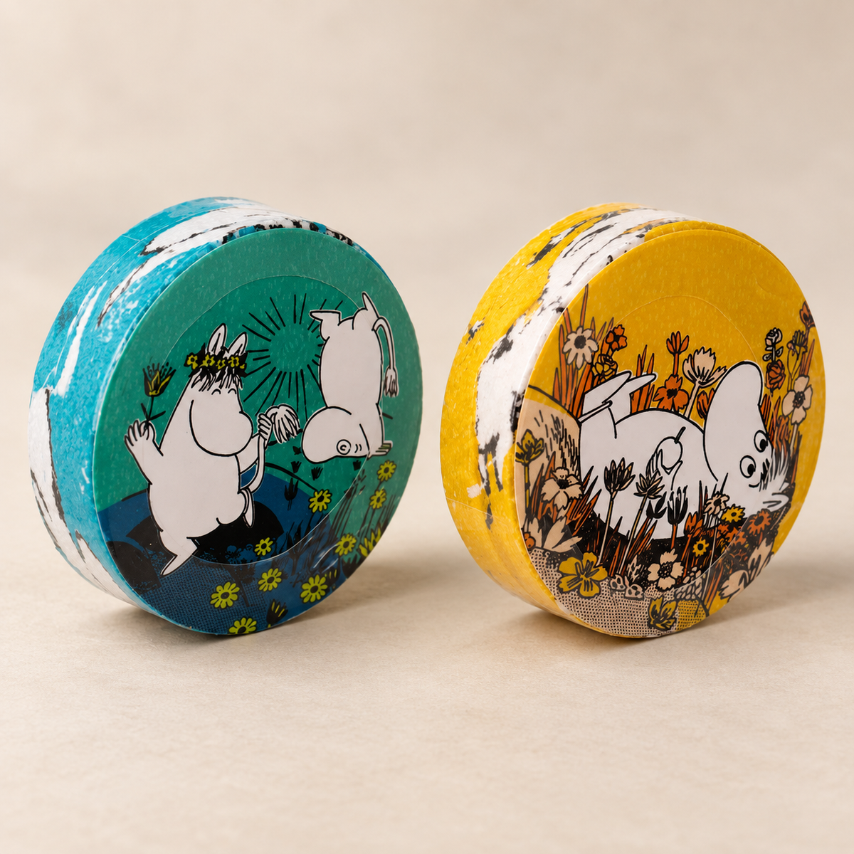 Moomin Komprimiertes Handtuch  verschiedene Motive & Farben