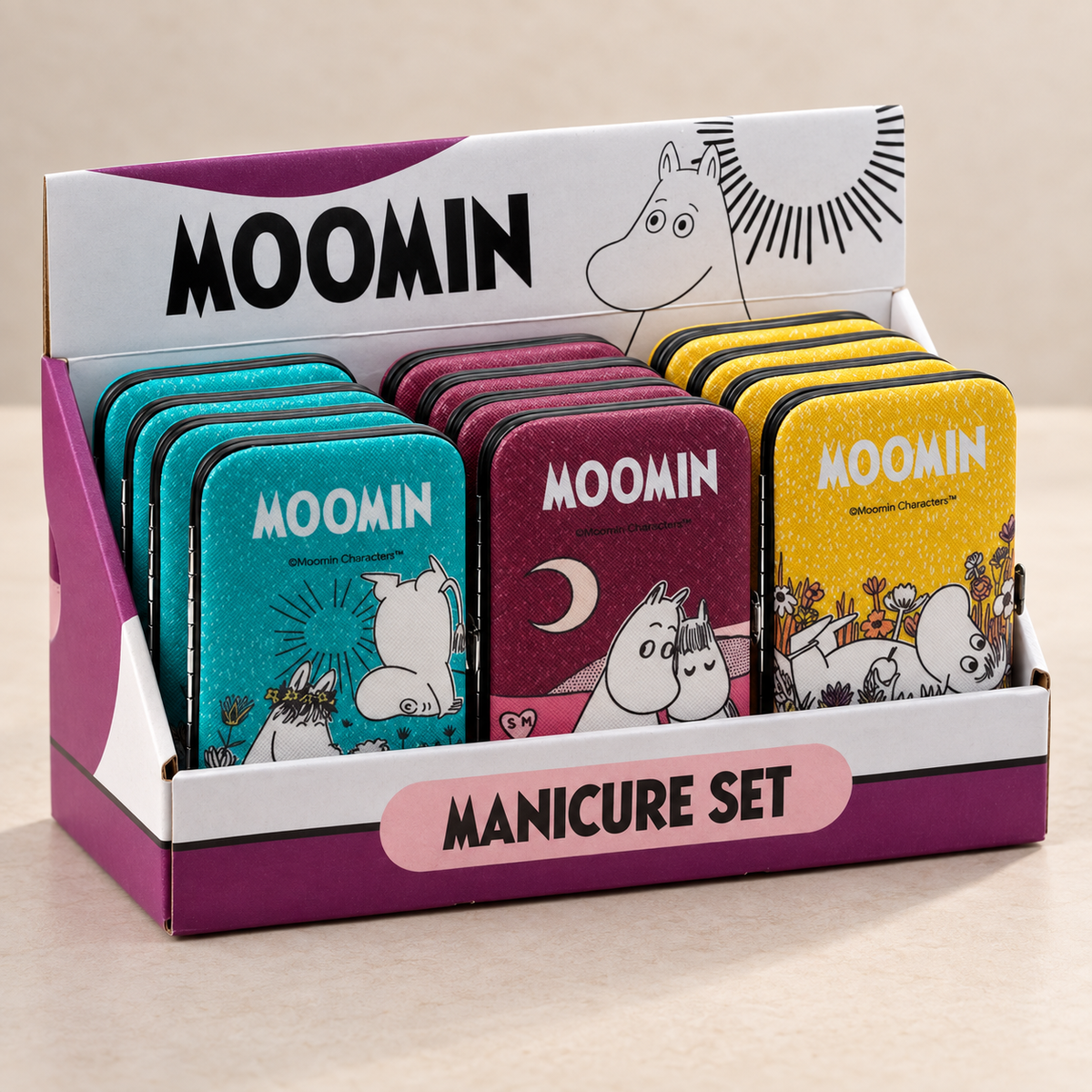 Moomin Maniküre-Set im Etui – verschiedene Farben & Motive