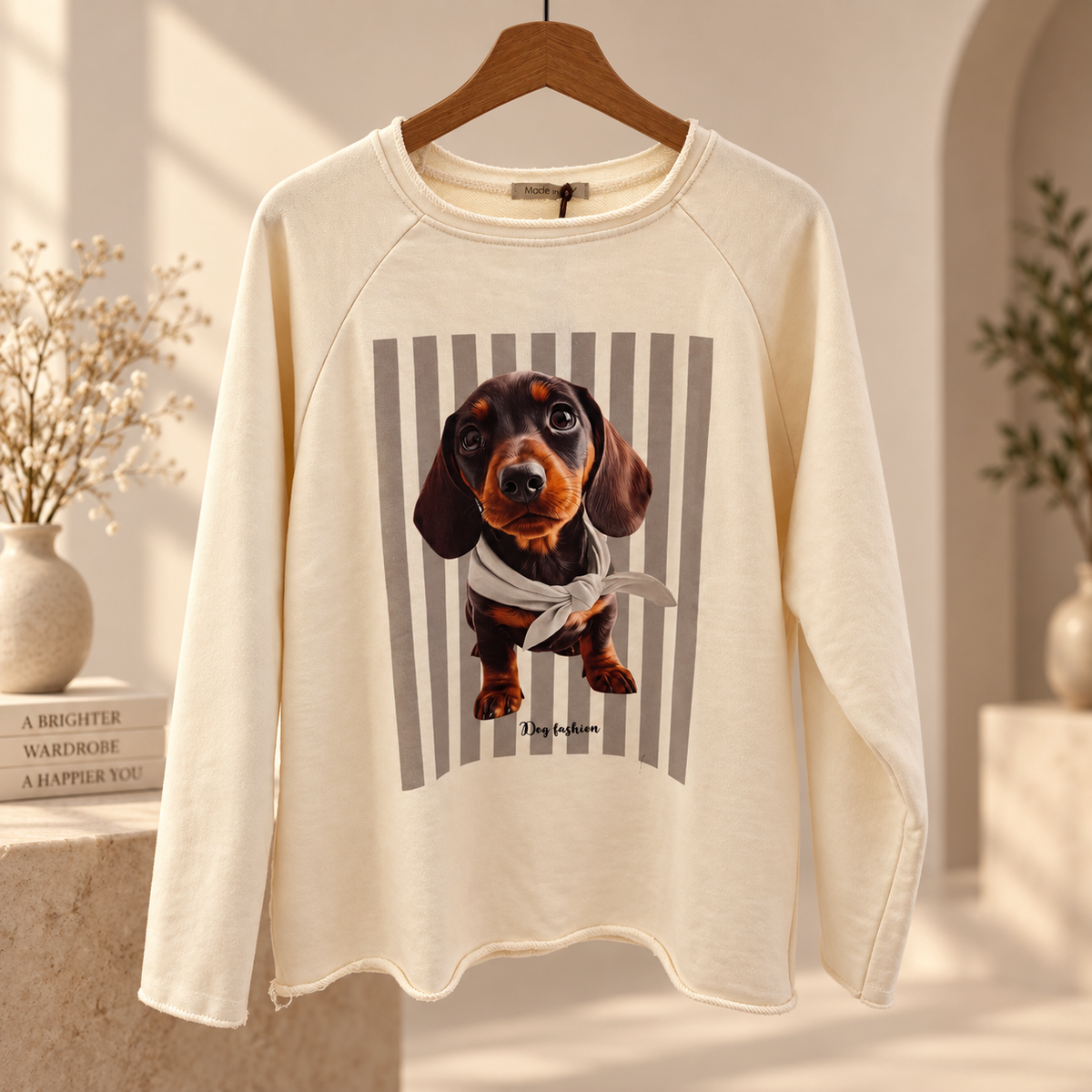 Oversize Shirt Oberteil Dackel „Dog Fashion“  One Size