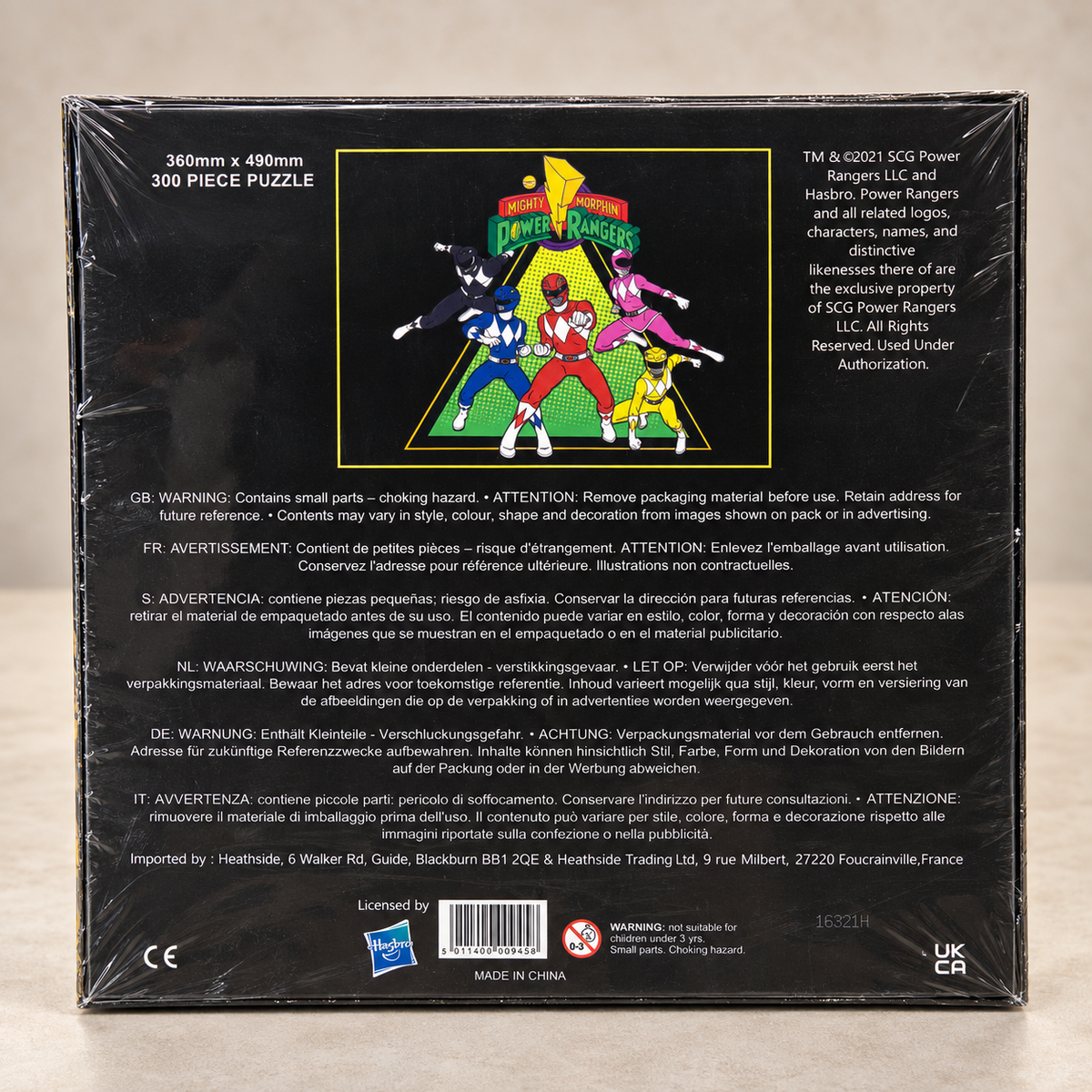 Mighty Morphin Power Rangers – 300 Teile Puzzle – 360 × 490 mm