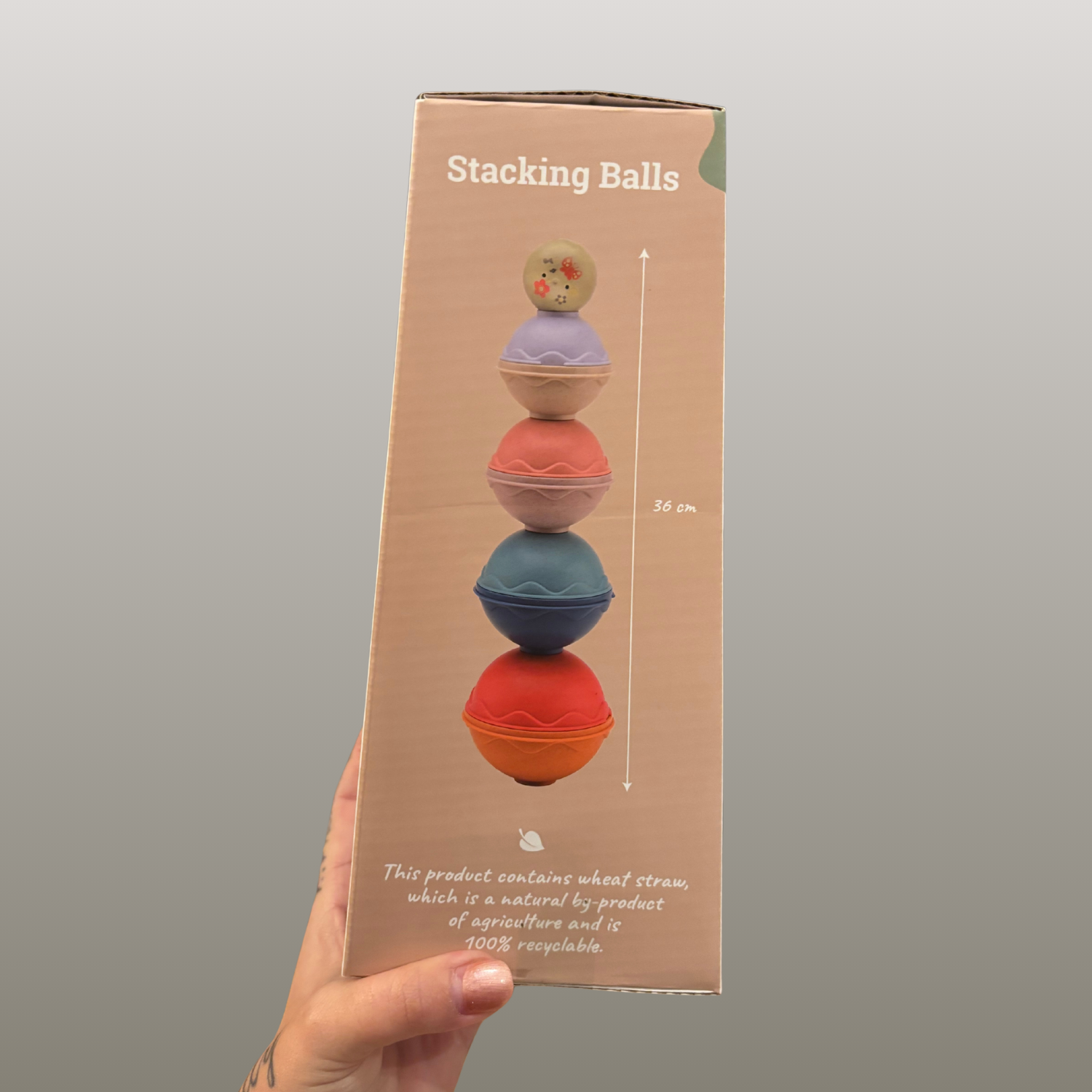 Stapelkugeln aus Biokunststoff Happy World Stacking Balls Baby Kinder