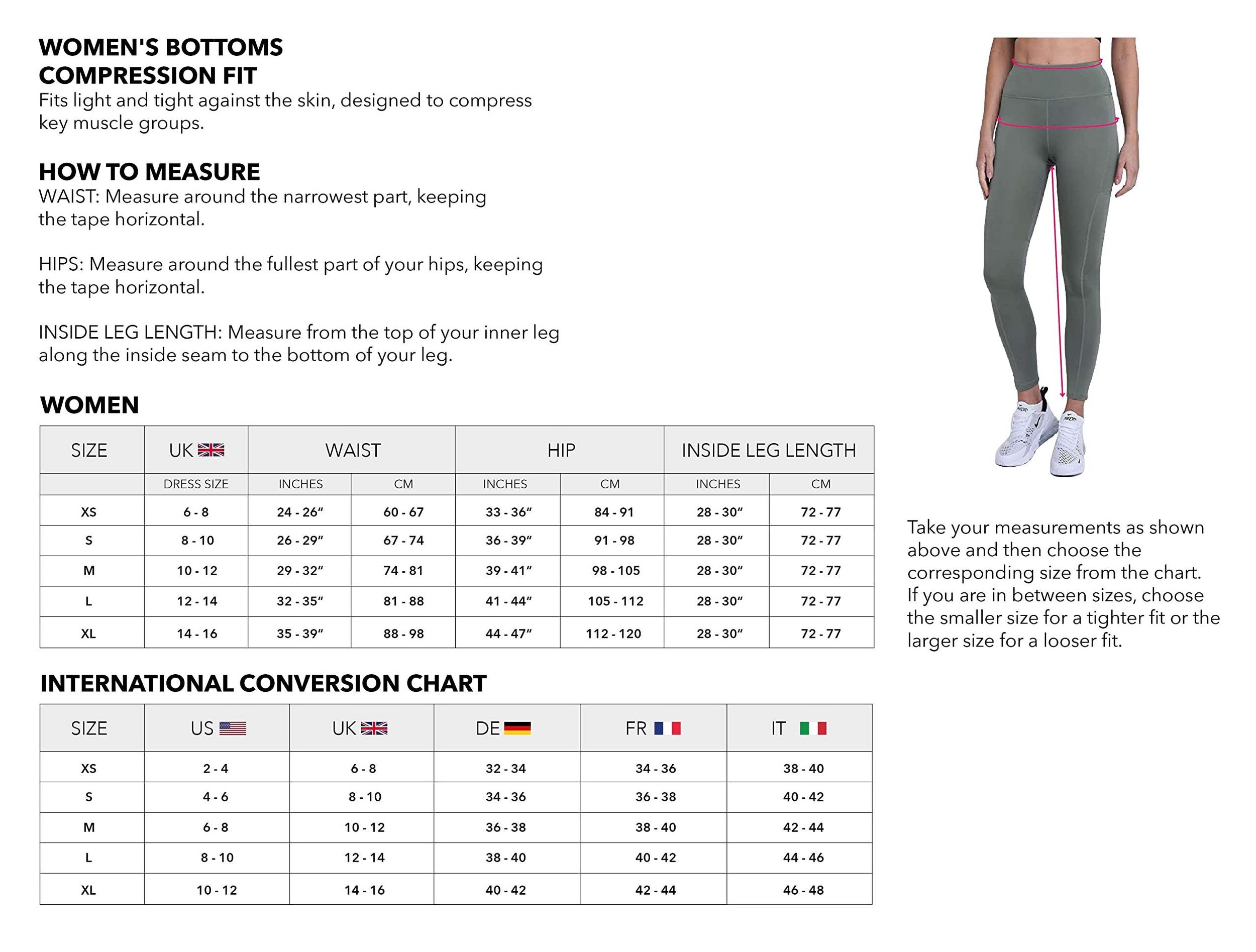 TCA SuperThermo Performance Leggings für Damen High Waist Blickdicht Sportleggings mit Handytasche, Laufhose für Yoga & Fitness Größe: S, L